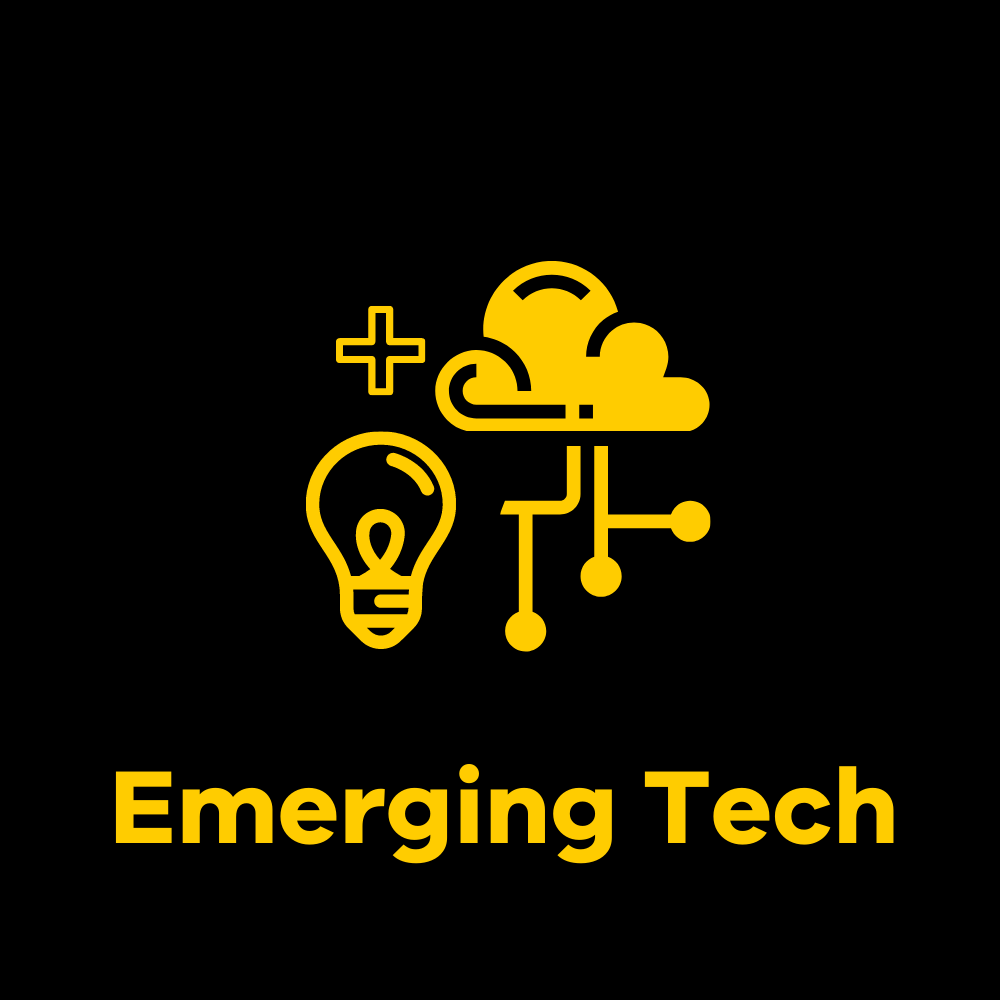 emerging tech black + yellow