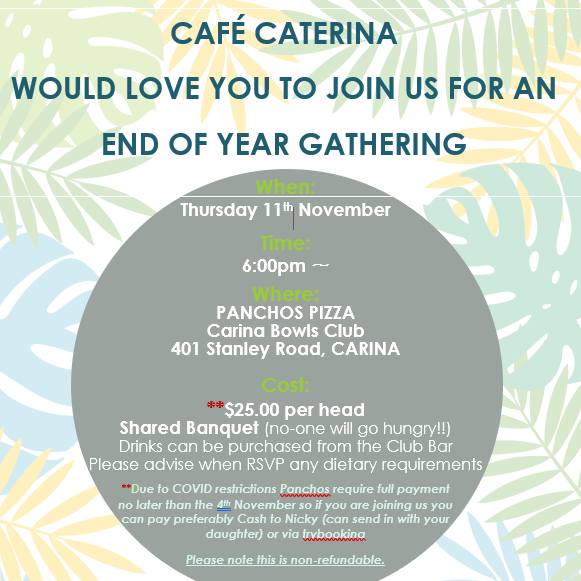 Cafe Caterina Volunteers Gathering